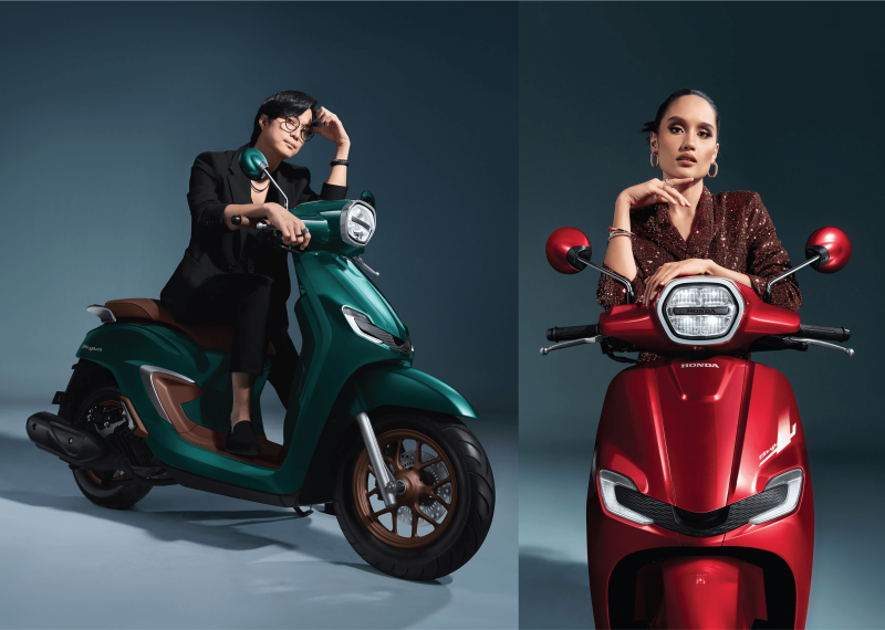 Tampilan motor Honda Stylo 160 varian Royal Green harga OTR Jakarta terbaru 2026